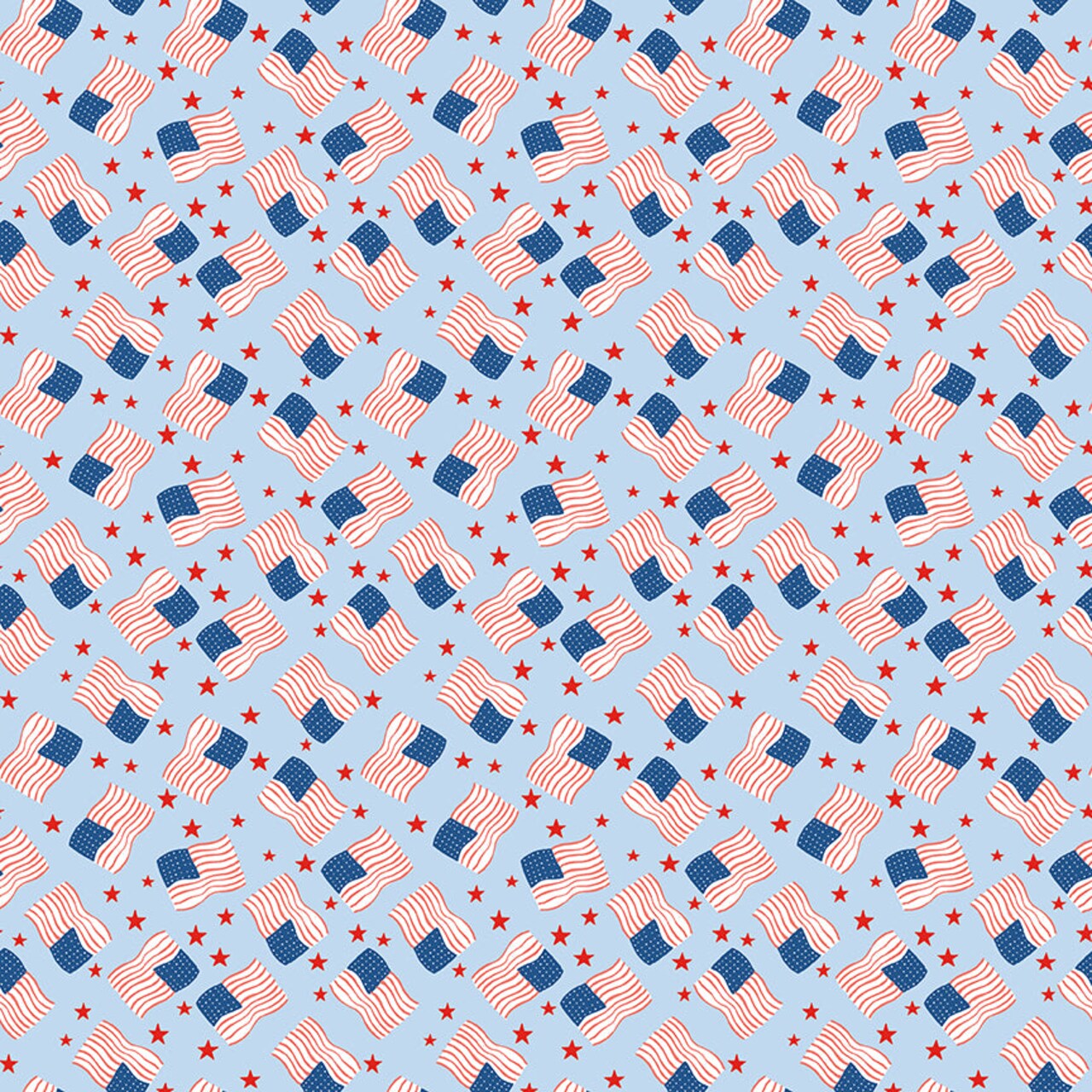 Fabric Riley Blake Frost Flags Firecracker by the Quarter Yard C17203-FROST